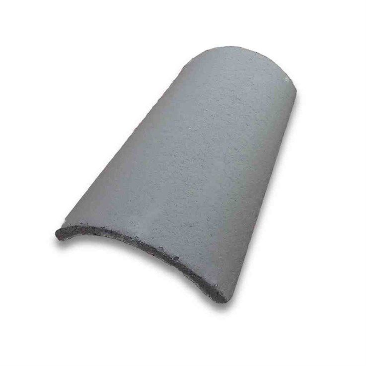 Marley 1/3 Round Hip Tile Smooth Grey